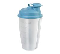 Westmark Gobelet Mélangeur/Shaker avec Echelle/Graduation de mesure, Disque Mélangeur amovible et Bec verseur refermable, Capacité : 0,5 l, 2435227B, Bleu