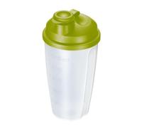 Westmark Gobelet Mélangeur/Shaker avec Echelle/Graduation de mesure, Disque Mélangeur amovible et Bec verseur refermable, Capacité : 0,5 l, Plastique, sans BPA, Mixery, Couleur : Translucide/vert, 2435227A