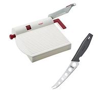 Westmark Kit à Fromage, 2 pièces : 1 Appareil Coupe-Fromage + 1 Couteau à Fromage, épaisseur de Coupe variable, Acier inoxydable/aluminium/plastique, Fromarex, Blanc/rouge/argenté/noir, 700022E6