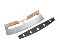 Westmark Lame de découpe pour pizza Pro - couteau puissant coupe-pizza, idéal pour couper sans effort la pizza ou la tarte flambée - acier inoxydable, bois