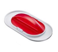 Westmark Lisseur pour Glaçage et Spatule à Crème, 2 en 1, grande et petite Spatule, plastique, blanc/rouge, 30482280