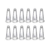 Westmark Lot de 12 pots universels de 40 ml, verre/acier inoxydable, New York, argent/transparent, 652722E2