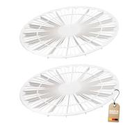 Westmark Lot de 2 séparateurs de gâteau ronds en plastique blanc 314322E3 - Double fonction - Diamètre : 32 cm