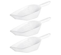 Westmark Lot de 3 pelles à pâtisserie, pesée, remplissage, contenance : 1400 ml, plastique, blanc Halvar 909922E2