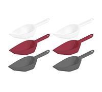 Westmark Lot de 6 pelles à pâtisserie, pesée, remplissage, 3 couleurs, 450 ml, plastique, Halvar, blanc/rouge/anthracite, 909522E6