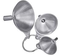 Westmark Lot d'Entonnoirs, 3 pièces, Ø 4,5 cm, 5,5 cm et 7,5 cm, Acier inoxydable, Mini, Argenté, 51192270