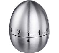 Westmark Minuteur, Mécanique, pour 60 Min, Design Simple, Acier Inoxydable, Tempus, Argent/Noir, 10972260