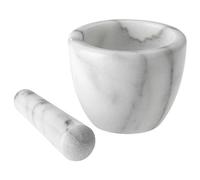 Westmark Mortier avec Pilon en Marbre, Haut, Diamètre intérieur: env. 7,5 cm, Gourmet, Blanc/Gris, 69592260