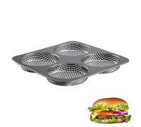 Westmark Moule à Pains pour Burger, 4 Places Noir 0,90 kg