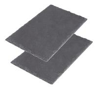 Westmark Naturschiefer-/Servierplatten, 2 Stück, Rechteckig, Fläche: je 30 x 20 cm, Schiefer, Tapas + Friends, 694022E3