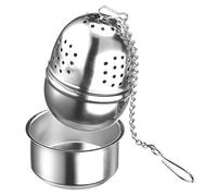 Westmark Oeuf à Thé, Ovale, avec Base, Teatime, en Acier inoxydable, ø 4,3 cm, 15772280, Argent, 4 x 4 x 4 cm
