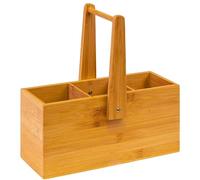 Westmark Organisateur de Cuisine, 3 Compartiments, Poignée de Transport, Dimensions: 26,5 x 27,8 x 10 cm, Bambou, Tapas + Friends, Brun, 69822270