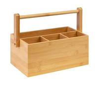 Westmark Organisateur de Cuisine, 4 Compartiments, Poignée de Transport, Dimensions: 28 x 15 x 22 cm, Bambou, Tapas + Friends, Brun, 69802270