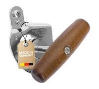 Westmark Ouvre-boîtes professionnel, 1 Pièce - Édition Titan Monopol - Ouvre-boîte Robuste en Acier - Manche en Bois Ergonomique, Durable - Coloris Argent/Marron