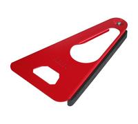 Westmark Ouvre-bouteille multifonction avec lèvre en caoutchouc - ouvre-verre et ouvre-bouteille/ouvre-couvercle pratique, longueur : 17 cm, acier/caoutchouc, - Rouge, 1049227R
