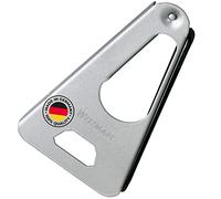Westmark Ouvreur Universel avec Bande en Caoutchouc, Ouvre-Boîte /Ouverture de Couvercles et Décapsuleur, Longueur : 17 cm, Acier/Caoutchouc, Twist, Argenté, 10502270