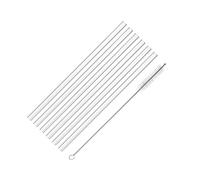 Westmark Pailles en verre avec goupillon - Lot de 6 pailles pratiques de 15 cm, idéales pour cocktails et autres. Réutilisables, compatibles lave-vaisselle et durables