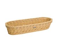Westmark Panier/Corbeille polyvalent à Baguettes, convient à l'Hôtellerie et à la Restauration, Ovale, env. 40 x 16 x8 cm, Fibres synthétiques, Saleen Edition, Beige clair, 02051730101