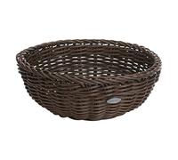 Westmark Panier Multi-usage, Convient pour l'hôtellerie et la Restauration, Rond, Ø env. 23 cm, Hauteur : env. 9 cm, Fibre synthétique, Saleen Edition, Marron, 02010306101