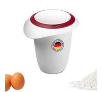 Westmark Pichet de Mélange avec Couvercle Deux Parties, 1 L, Avec Verseur, Plastique, Blanc/Rouge, 3151227R