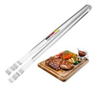 Westmark Pince à grillade, Pince à Saucisses et de Service avec des extrémités serties, Acier inoxydable, longueur : 35,4 cm, Argenté, 12752270