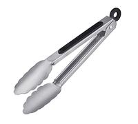 Westmark Pince à Grillade + Pince à Service, avec Manches en Acier inoxydable et Poignées caoutchoutées, Longueur : 20 cm, Acier inoxydable/plastique, Classic Spezial Mini, Argenté/Noir, 16232270
