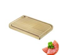 Westmark Planche à découper en bambou - Tapis de découpe de qualité supérieure avec rainure à jus - Planche de cuisine en bois pour couper facilement les aliments - Bambou 28 x 18 cm