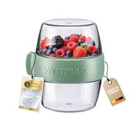 Westmark Pocketbox Mini, boîte pratique Meal-Prep to go, idéale pour les yaourts, fruits, légumes, snacks, 400 ml (2 x 200 ml), sans BPA, vert menthe