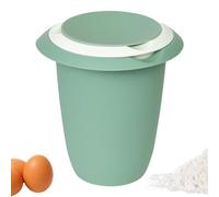 Westmark Pot mélangeur - 1 l, couvercle anti-éclaboussures et bec verseur | Pour batteurs à deux fouets, anneau antidérapant, sans BPA, Made in Germany, vert menthe/blanc, 3151227M