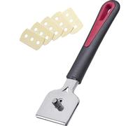 Westmark Racloir pour plaques vitrocéramiques et Nettoyage, avec 5 Lames de Nettoyage, Acier/Plastique, Gallant, Noir/Rouge/Argent, 29192270