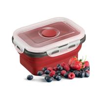 Westmark Récipient Alimentaire Pliable - Boîte à Lunch Pratique Idéale pour le Travail Ou pour la Conservation de la Charcuterie et du Fromage, lavable au lave-Vaisselle, Carrée, sans BPA - 400 ml