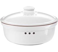Westmark Römertopf-Plat à Four et Fait-Tout avec Couvercle Blanc