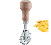 Westmark Roulette à Ravioli/Pâtisserie Sofia - Roulette Pratique pour Découper des Pâtes Maison et de la Pâte à Pâtisserie, Diamètre de la Roulette 39 mm - Zinc, Bois de Hêtre