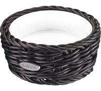 Westmark Saleen meets 02100619160 Lot de 2 bols ronds en porcelaine dans le panier en porcelaine Blanc/noir