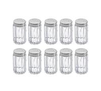 Westmark Salière, 10 Pièces, Capacité: env. 50 ml, Verre/Acier Inoxydable, Traditionell, Argent/Transparent, 630122E2