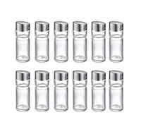 Westmark Saupoudreur Universel, 12 Pièces, Capacité :env. 40 ml, Verre/Acier Inoxydable, Wien, Argent/Transparent, 650722E2