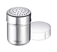Westmark Saupoudreuse à Epices, Couvercle Conservant la Fraîcheur, Capacité : env. 80 - 100 gr, Plastique/Acier Inoxydable, Grob, Argent/Transparent, 69522260