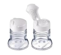 Westmark Saupoudreuses Universelles, Capacité : env. 40 ml, Verre/Plastique, Paris-Snap, Blanc/Transparent, 63052270