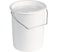 Westmark Seau à Lait/de Stockage/d'Alimentation avec Anse et Couvercle, capacité : 3 L, plastique, Blanc, 237922E1