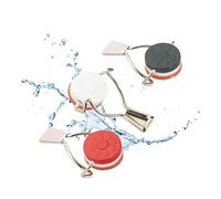 Westmark Set Bouchon de Bouteille à Levier, 3 pièces, avec joint en silicone, acier, Rouge/blanc/noir, 44402280