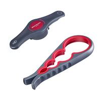 Westmark Set de 2pcs : 1 Ouvre-couvercle Polyvalent + 1 Ouvreur Combiné, Plastique/acier de haute qualité, Moby Dick/Propeller, Anthracite/Rouge, 105122E6