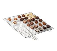 Westmark Set de 4 pièces pour Pralines, 2 Fourchettes à Tremper, 1 Broche à Tremper en Spirale, 1 Grille Egouttoir, Livre de Recettes in cier/Acier Inoxydable, Argent, 31472260