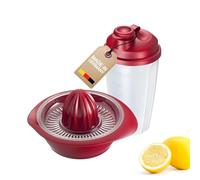 Westmark Set Fitness à 2pcs, Presse-Agrumes, Presse-Oranges et Shaker à Vinaigrette, Capacité : 0,5 L chacun, Plastique, Mixery, Limetta, Rouge/Transparent, 3091226E