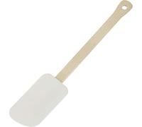 Westmark Spatule à Pâte/Cuisson/Racleur à Pâte, longueur : 27,4 cm, Bois/Caoutchouc naturel, Woody, marron clair/blanc, 30832270