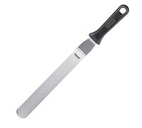 Westmark Spatule Coudée Professionnelle, Angle, Flexible, Dimensions: 3,5 x 25,5 cm, Longueur : 43 cm, Acier Inoxydable/Plastique, Master Line, Noir/Argent, 31282270