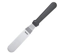Westmark Spatule Coudée Professionnelle, Angle, Flexible, Dimensions : 3 x 10 cm, Longueur : 25 cm, Acier Inoxydable/Plastique, Master Line, Noir/Argent, 31252270