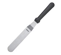 Westmark Spatule Coudée Professionnelle, Angle, Flexible, Dimensions : 3 x 14 cm, Longueur : 29,5 cm, Acier Inoxydable/Plastique, Master Line, Noir/Argent, 31262270