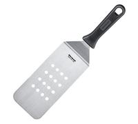 Westmark Spatule/Grattoir Professionnelle, Coudée, Flexible, Perforé, Dimensions de la Lame : 9,5 x 20 cm, Longueur : 36,5 cm, Acier Inoxydable/Plastique, Master Line, Noir/Argent, 13412270