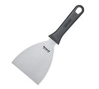 Westmark Spatule/Grattoir Professionnelle, Coudée, Rigide, Fermé, Dimensions de la Lame : 10 x 13 cm, Longueur : 26 cm, Acier Inoxydable/Plastique, Master Line, Noir/Argent, 13302270