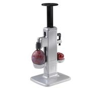 Westmark Dénoyauteur à Cerises et à Prunes, dénoyauteur combiné, hauteur : 23 cm, Aluminium/acier inoxydable/plastique, Steinex-Combi, 40202260, Argenté